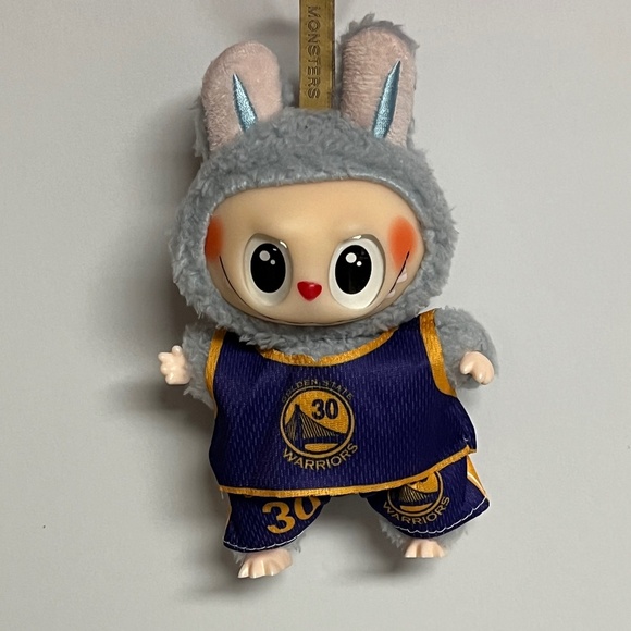 Labubu Warriors 30 Jersey Outfit Futbol The Monsters Purple Shorts Have A Seat - Picture 1 of 7